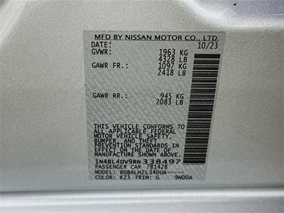 2024 Nissan Altima 2.5 SV