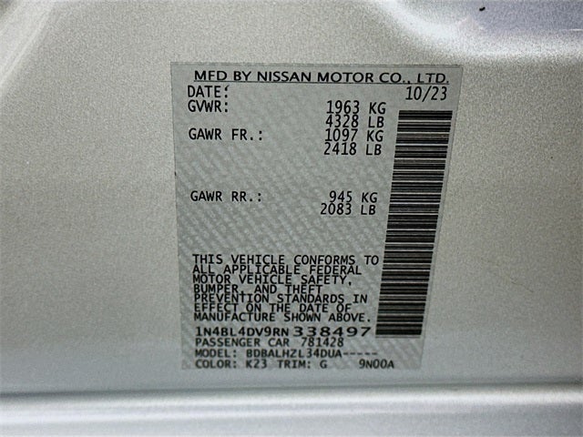 2024 Nissan Altima 2.5 SV