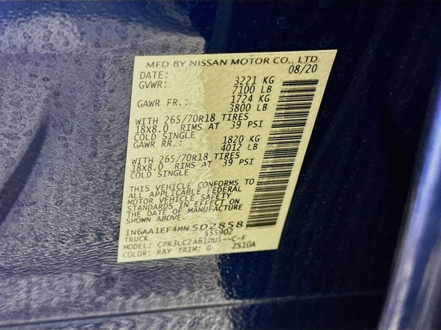 2021 Nissan Titan SV