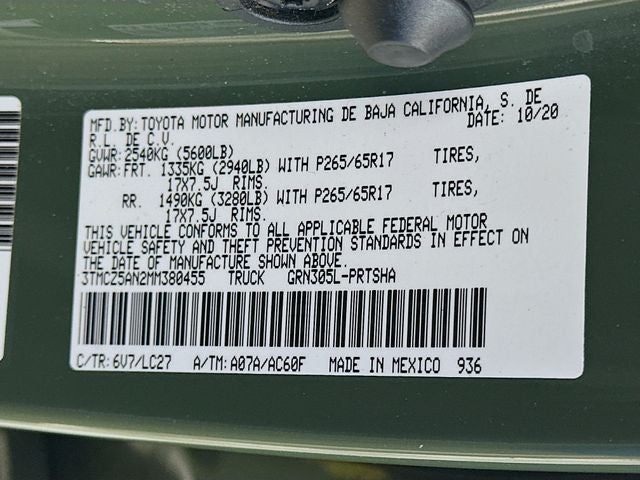 2021 Toyota Tacoma TRD Off-Road V6