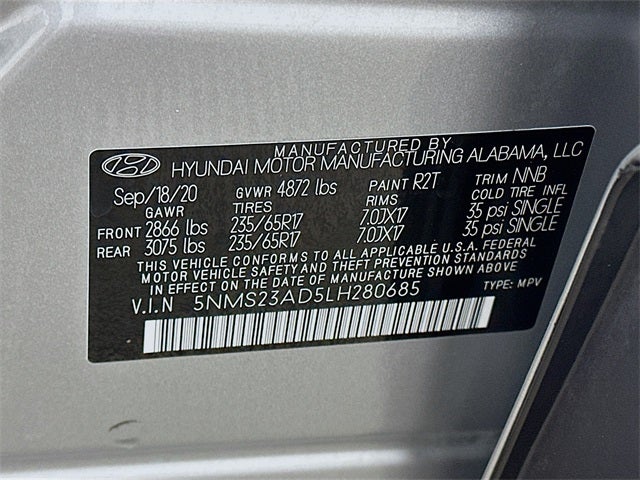 2020 Hyundai Santa Fe SE