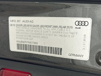 2019 Audi A5 Sportback Premium Plus quattro