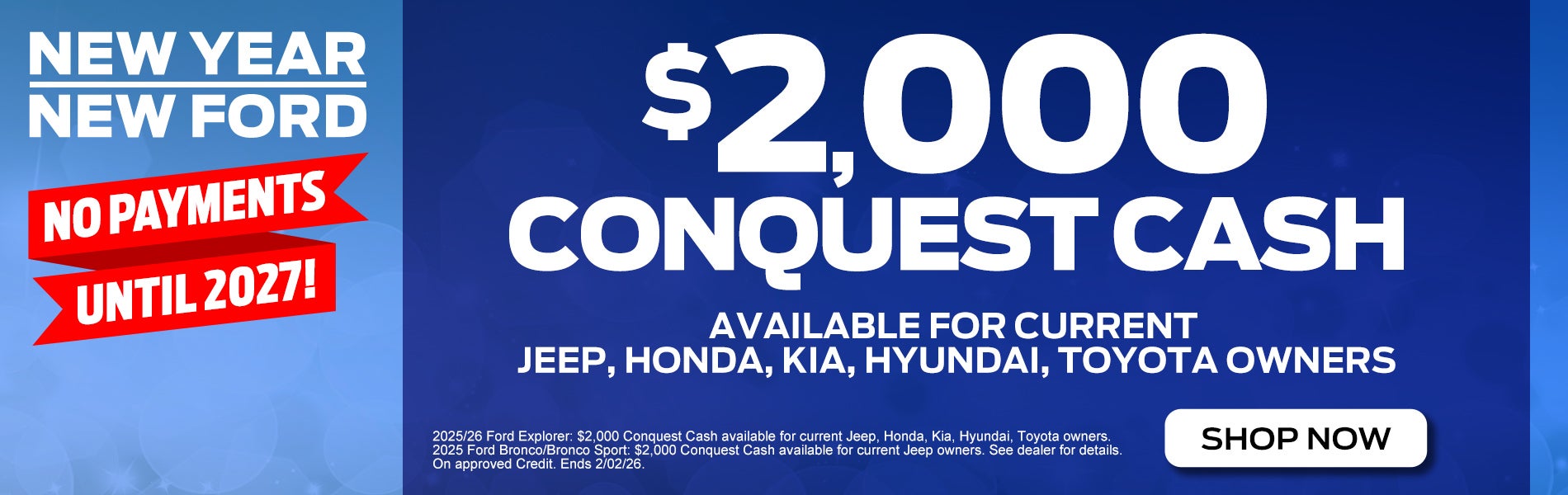 $2,000 CONQUEST CASH