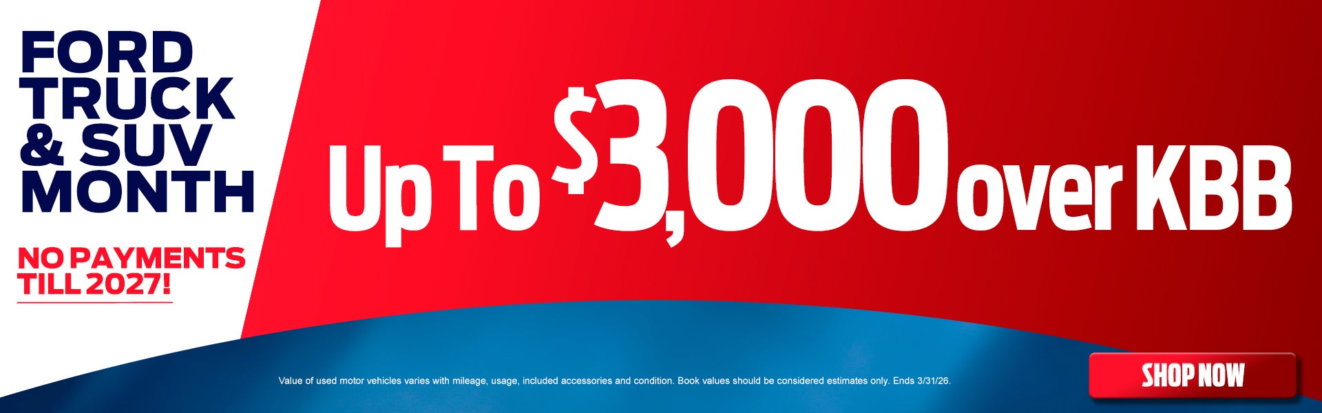 up to $3,000 over KBB for Your Trade