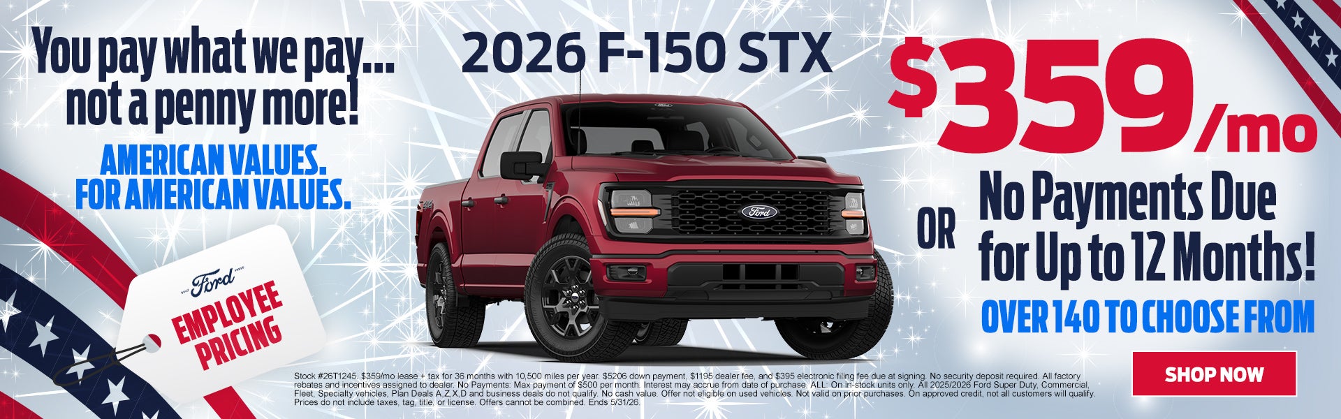 Drive a 2025 F-150 XLT $359/mo