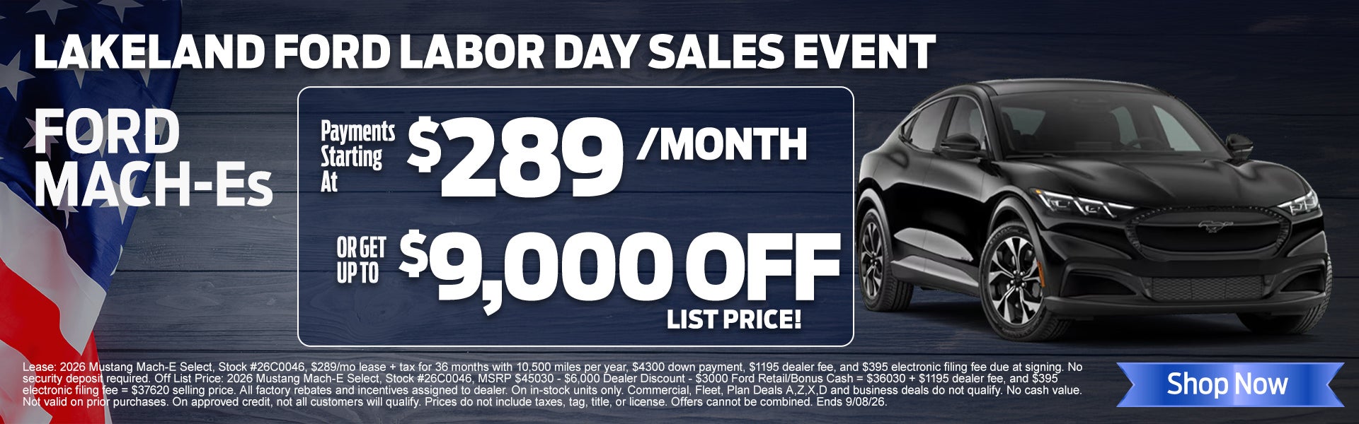 New Mustang Mach-E starting at $289/mo