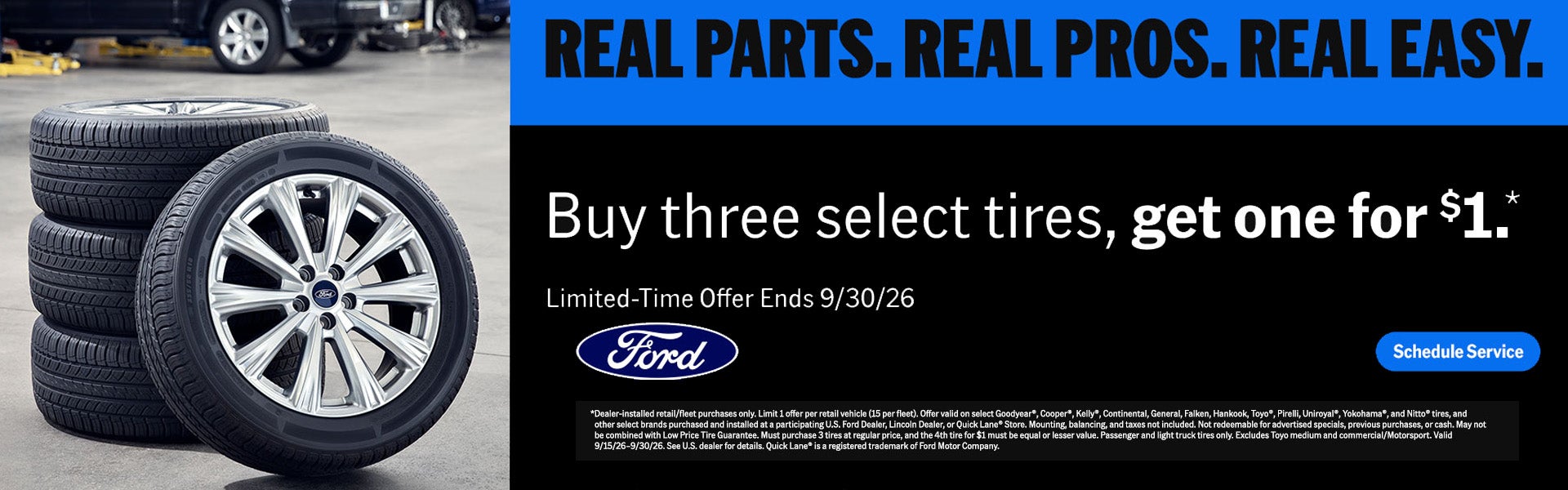 Buy 3 Tires get one for $1
