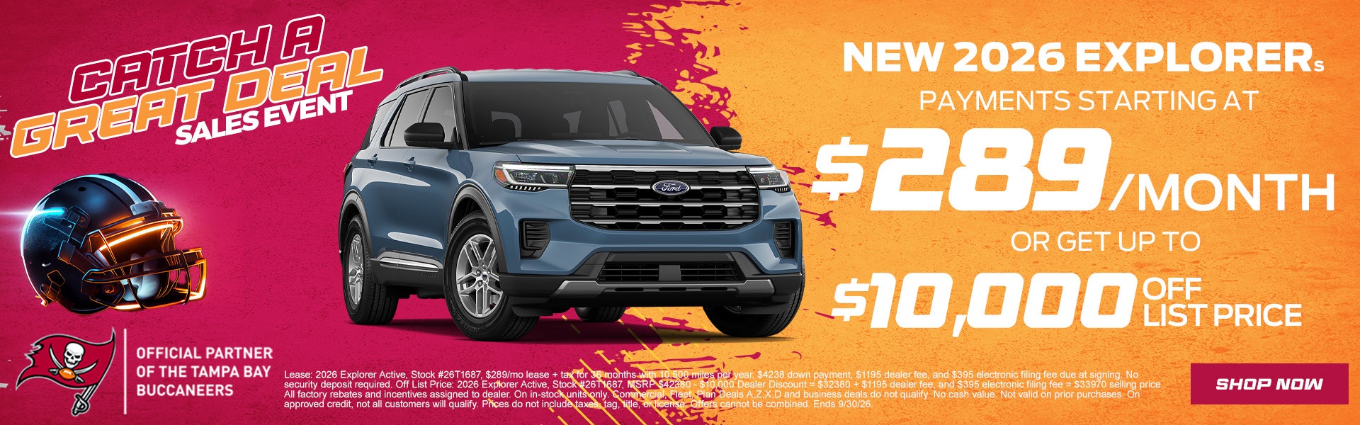 Ford Explorers Starting at $289/mo 