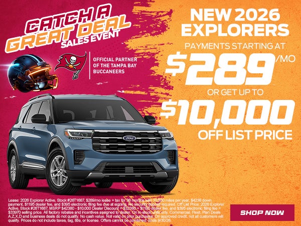 Ford Explorers Starting at $289/mo 