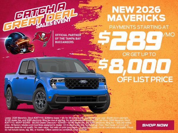 Ford Ranger just $289/mo