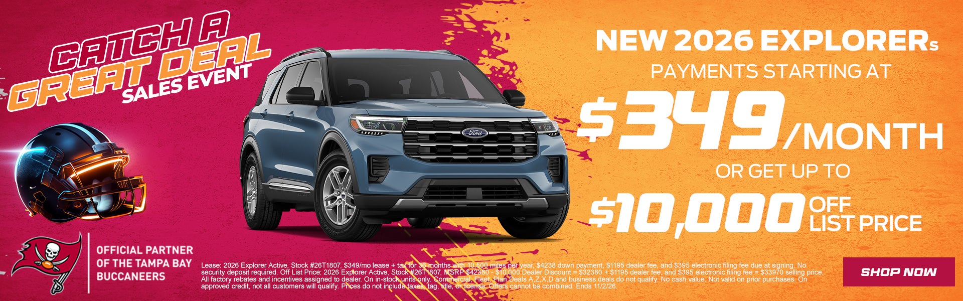 Ford Explorers Starting at $349/mo 