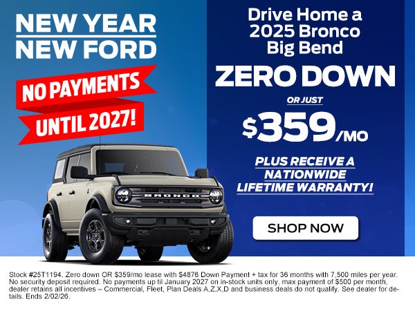 2025 Bronco Big Bend