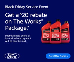 The Works® Package Synthetic
Blend Oil Change & More*