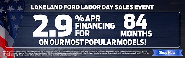 2.9% APR for 84 months!
